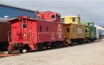 Santa Fe, Union Pacific, and Katy Cabooses at the RR Museum of Oklahoma
